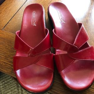 Red sandals
